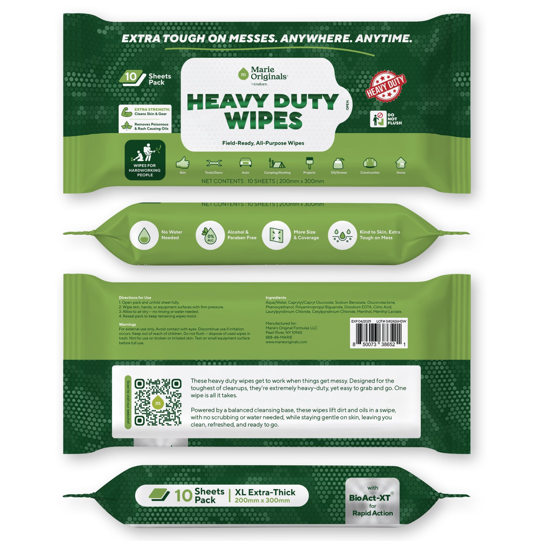 Heavy Duty Outdoor Wipes
