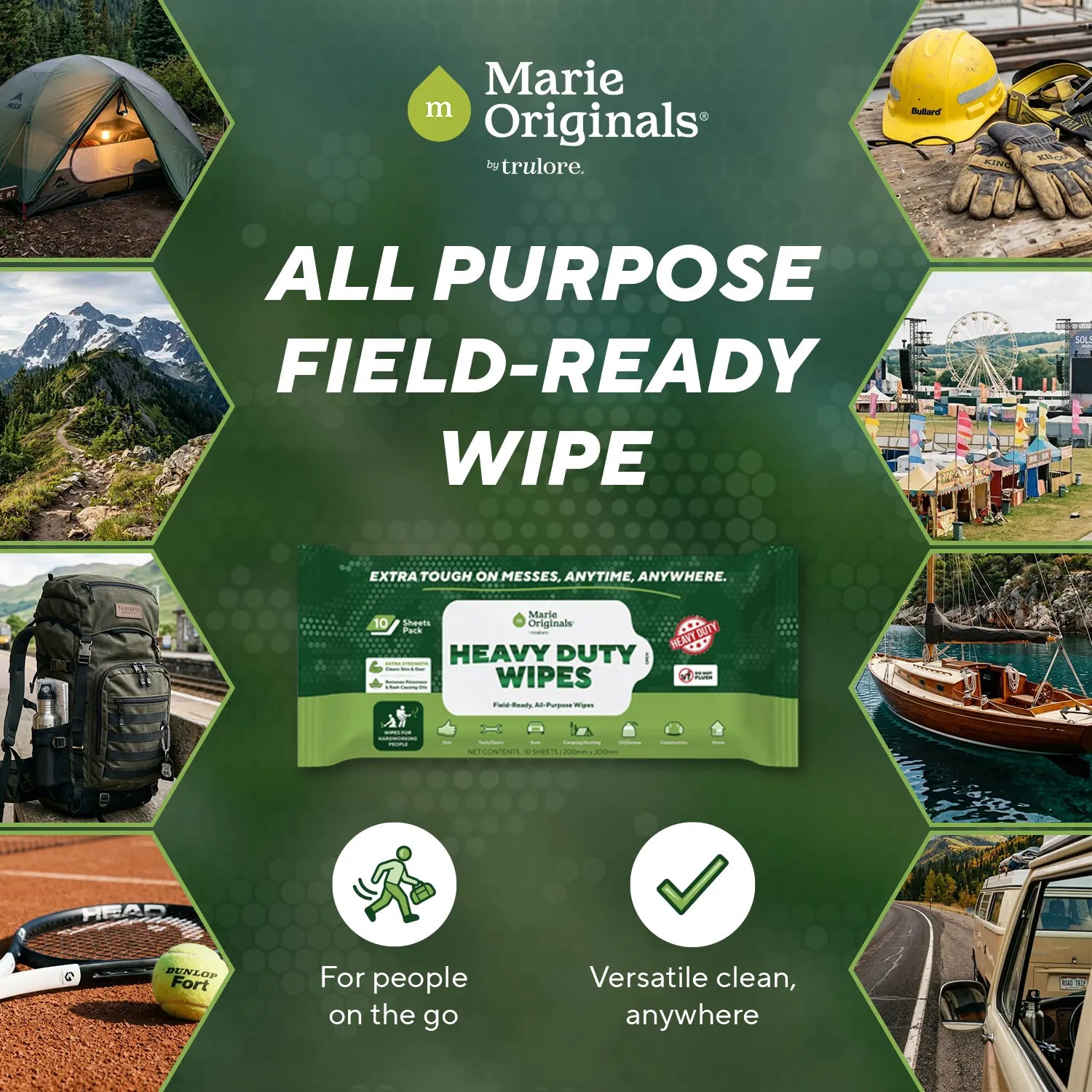 Heavy Duty Outdoor Wipes