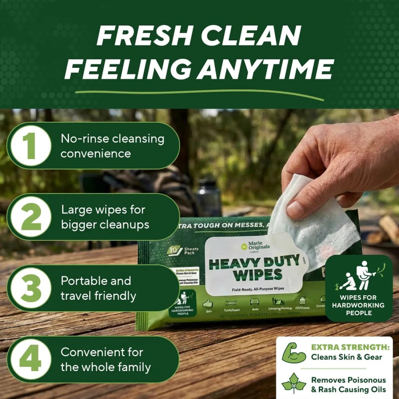 Heavy Duty Outdoor WipesMarie Originals