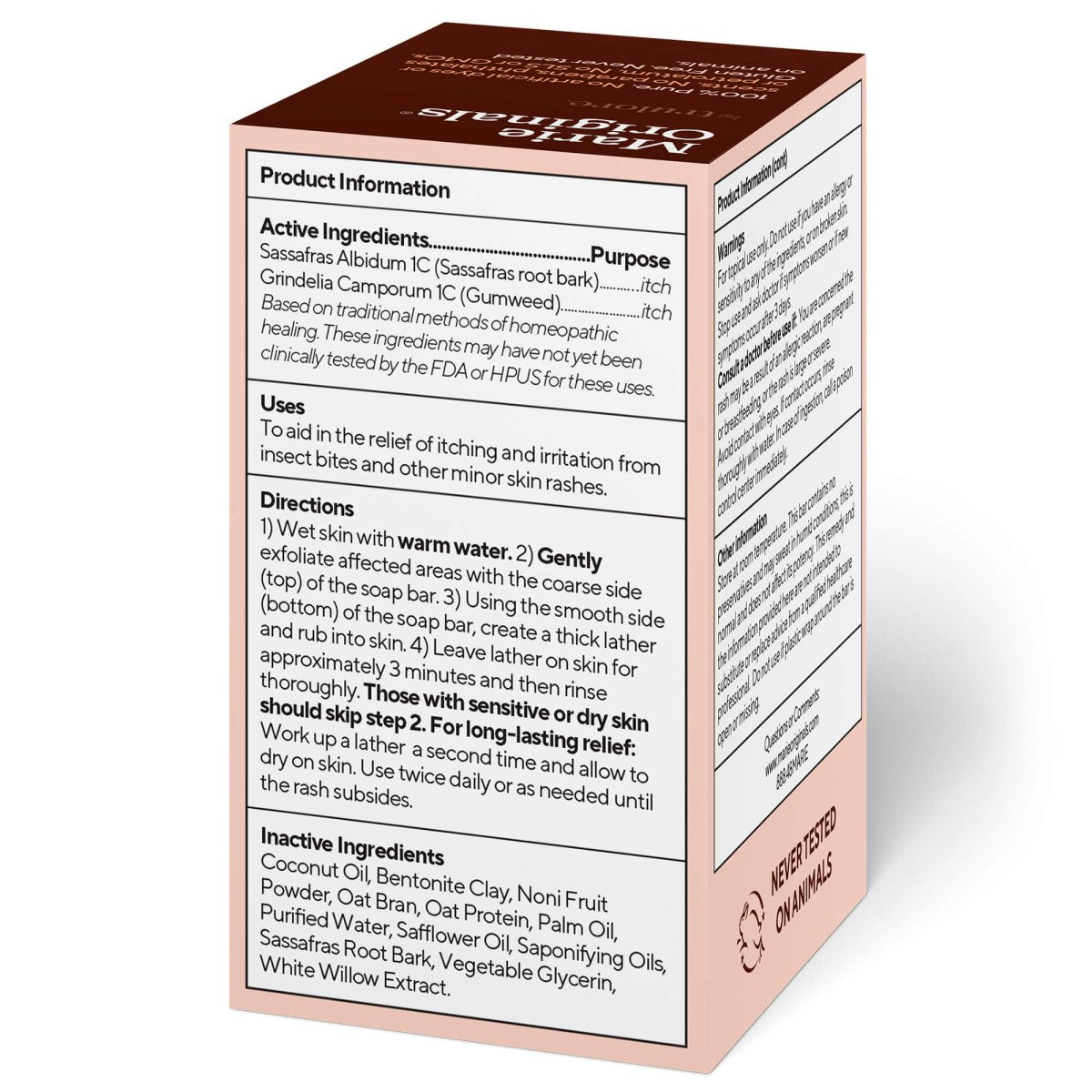 Itch Relief SoapSkin Caremarieoriginals.com
