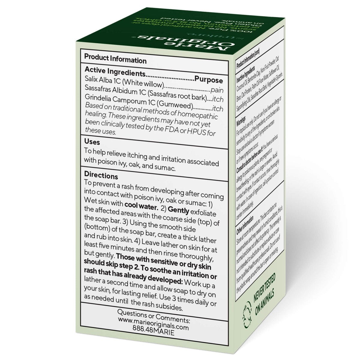 Poison Ivy/Oak Soap. #1 Treatment for Poison Ivy, Oak & SumacSkin Caremarieoriginals.com