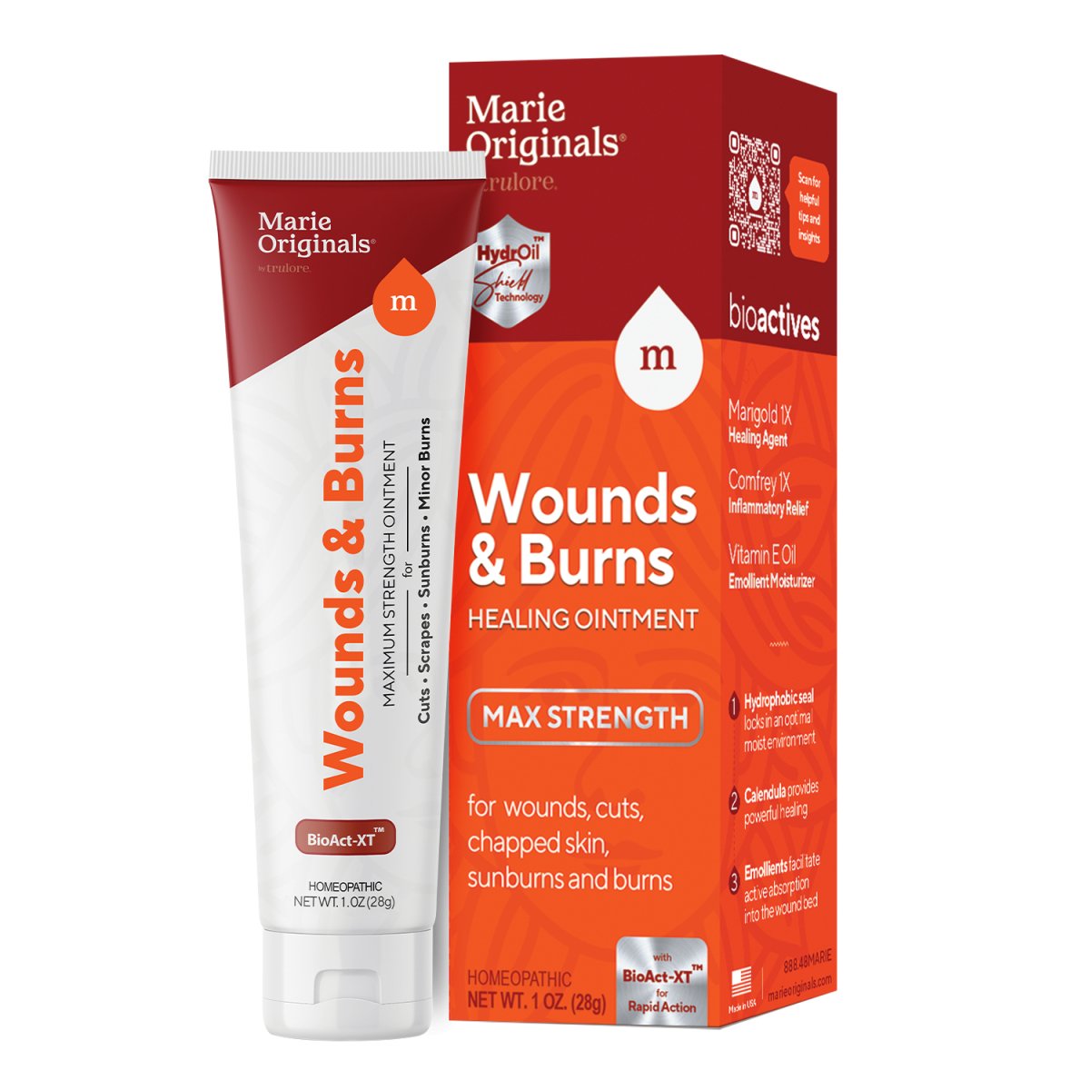 Wounds & Burns Ointment - Max Strength with Hydroil TechnologySkin Caremarieoriginals.com